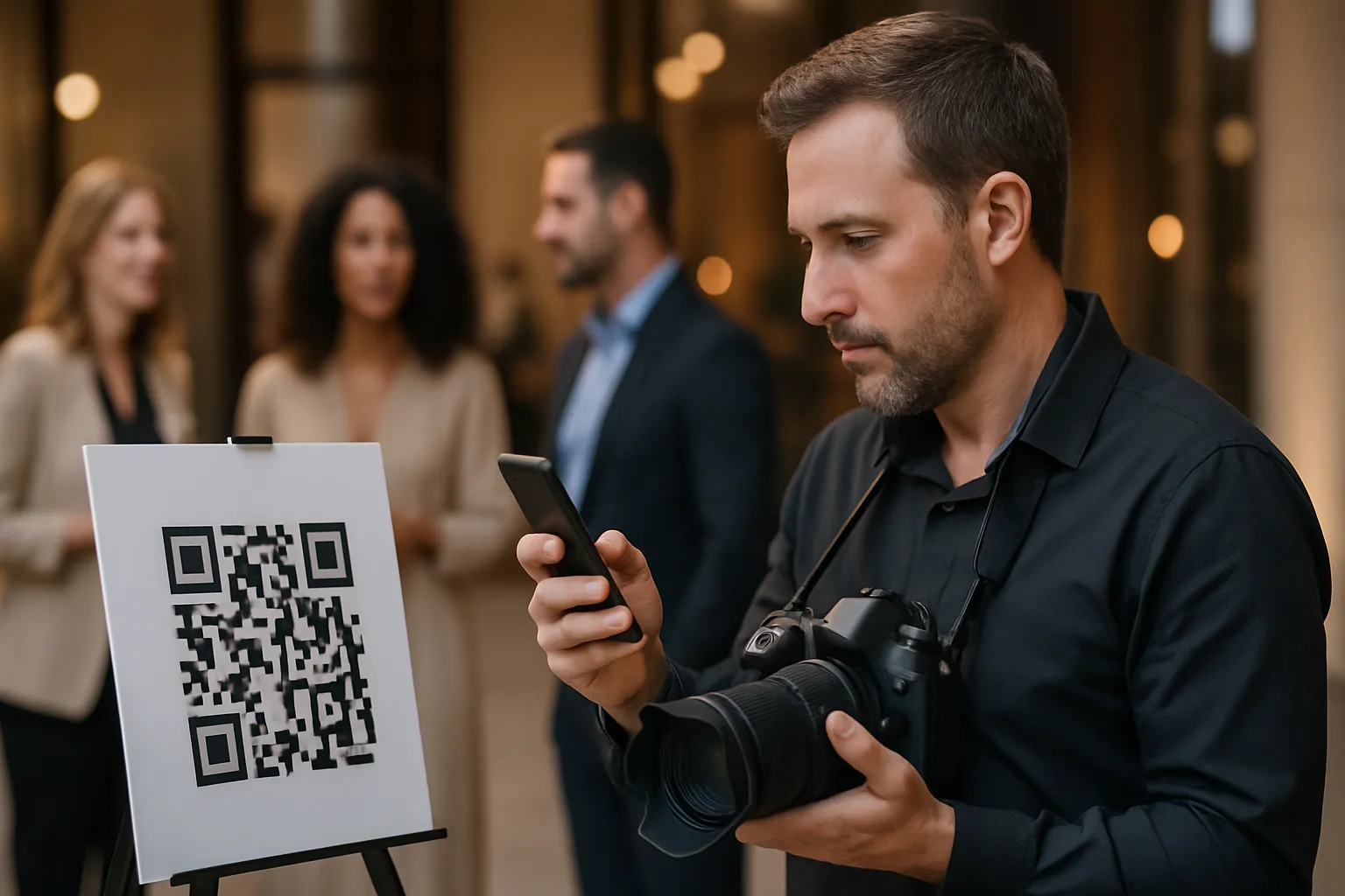 QR Code Sharing: From Venue to Gallery in Seconds